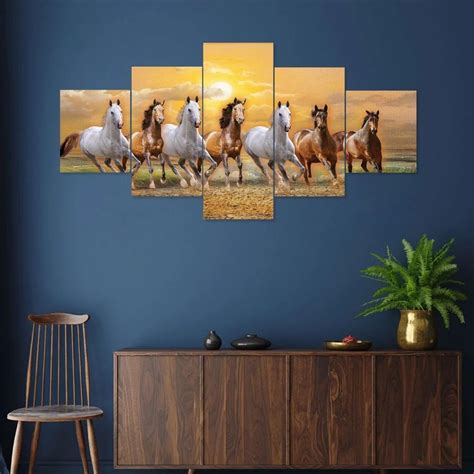 Multicolor Mdf Running Horse Wall Decor At 650 In Karnal Id