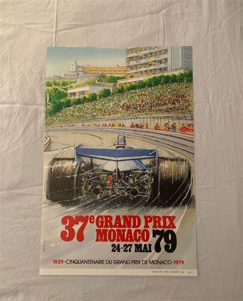 Formule 1 1979 Affiche Grand Prix Monaco Monte Carlo Catawiki