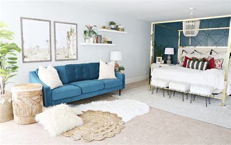 Modern Ranch Reno Master Bedroom Sofa Classy Clutter