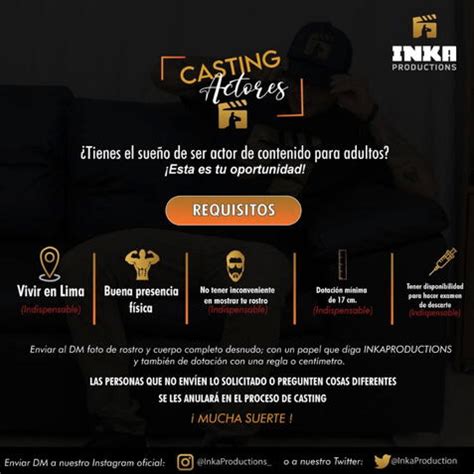 Inka Productions Lanza Casting Para El Público ¿cuáles Son Los