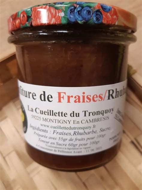 Confiture Fraises Rhubarbes G