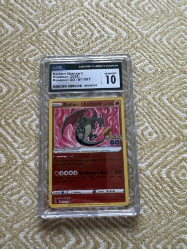 Pokemon GO Radiant Charizard 011 078 CGC 10 GEM MINT EBay