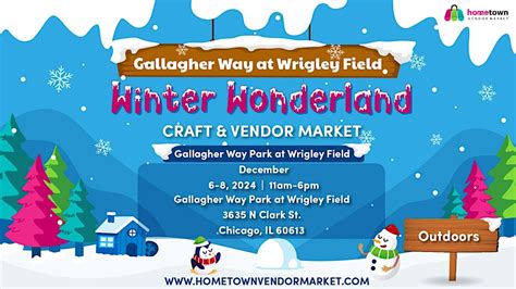 Gallagher Way At Wrigley Field Winter Wonderland Craft And Vendor