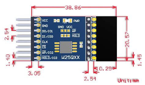 Wiring The Winbond W Q Bv W Qxx Spi Serial Flash Memory Off