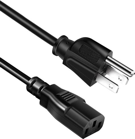 Xinyuwin Universal Ac Power Cord 3 Prong 6ft Compatible With Personal Computer Pc