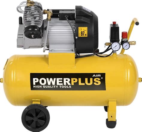 Powerplus Powx1770 Compressor 9 Bar 50 Liter Tankinhoud