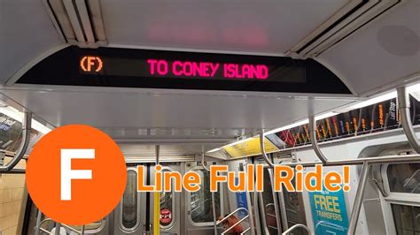 NYC Subway F Train Full Ride Jamaica 179 St Coney Island