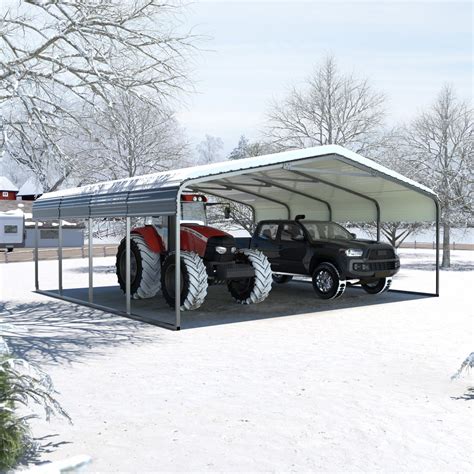 Amazon MUPATER Outdoor Carport 20 X 20 Heavy Duty Canopy For