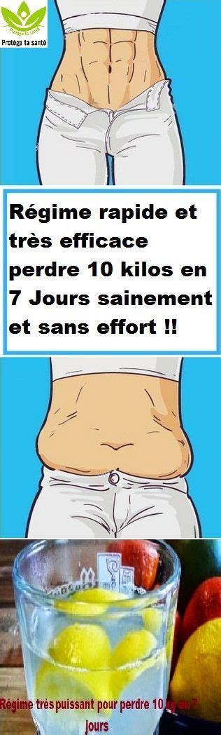 Régime rapide et très efficace perdre 10 kilos en 7 Jours sainement et