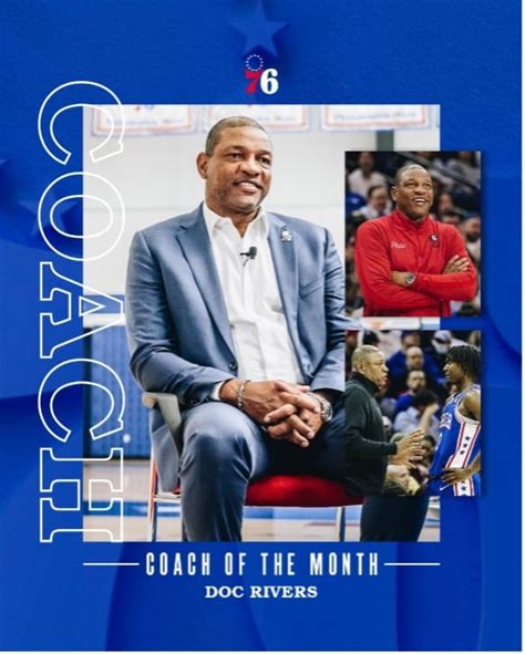 Doc Rivers Named March-April 2023 Coach of the Month | Philadelphia ...