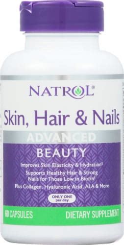 Natrol® Skin Hair And Nails Advanced Beauty 60 Capsules Smith’s Food And Drug