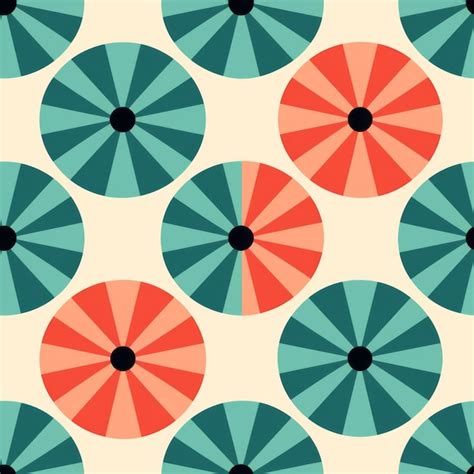Premium Ai Image Reviving The Geometric Retro Circle A Timeless