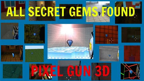 Guide To Find All Secret Gems Pixel Gun D Youtube