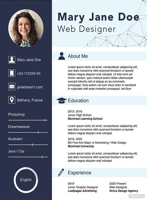 Web Designer Resume Template Hot Sex Picture