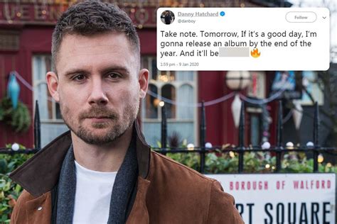 Eastenders Star Danny Hatchard Hints Hes Ditching Acting For Music