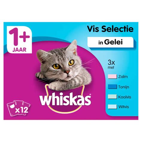 Whiskas Adult Maaltijdzakjes Vis Selectie In Gelei Kattenvoer