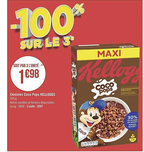 Promo Céréales Coco Pops Kelloggs Chez Super U Icataloguefr