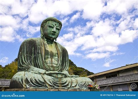 Big Buddha in Japan. stock photo. Image of statue, japanese - 49176216