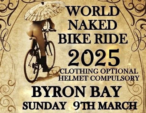 World Naked Bike Ride Byron Visitor Centre