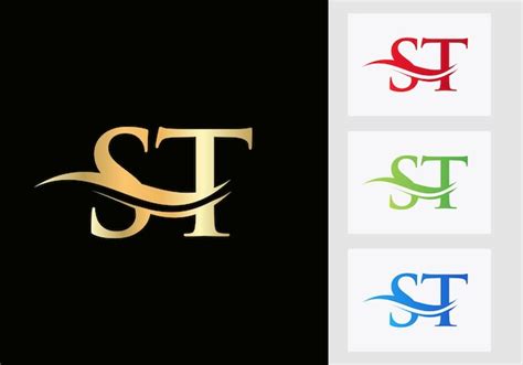 Diseño de logotipo de letra st. plantilla de logotipo st | Vector Premium