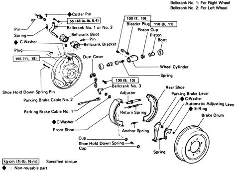 Rear Drum Brake Parts Diagram