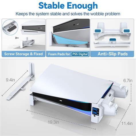 Ps Horizontal Stand With Level Cooling Fans For Playstation