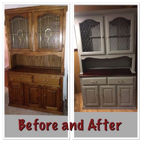 Facelift Of My Old Oak Hutch Using Annie Sloan Chalk Paint Furniture