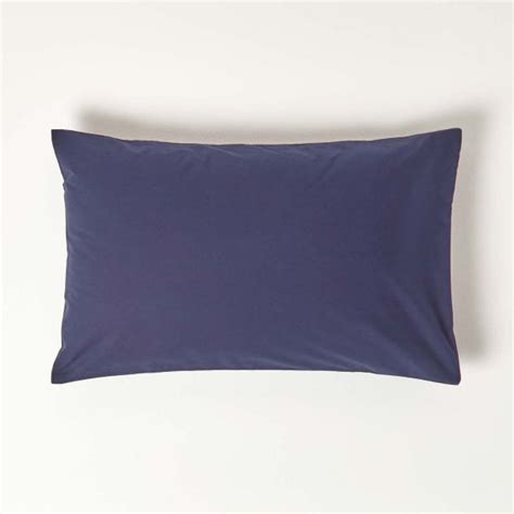 Navy Blue Egyptian Cotton Housewife Pillowcase 200 Tc