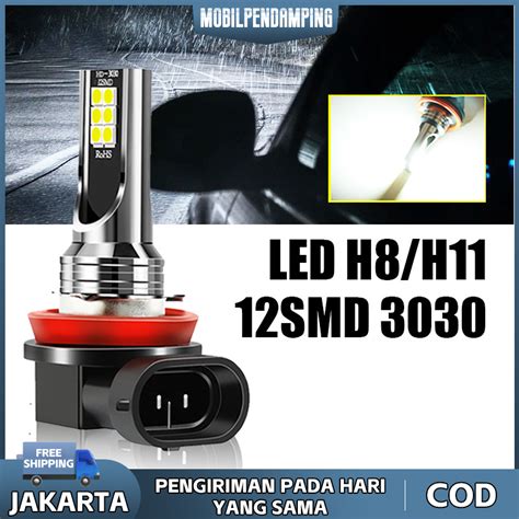 Lampu Led Fog Lamp Mobil H Dua Warna Selalu Cerah Putih Cahaya Emas