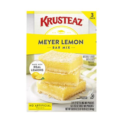 Krusteaz Meyer Lemon Bar Mix 3 Pk Bjs Wholesale Club