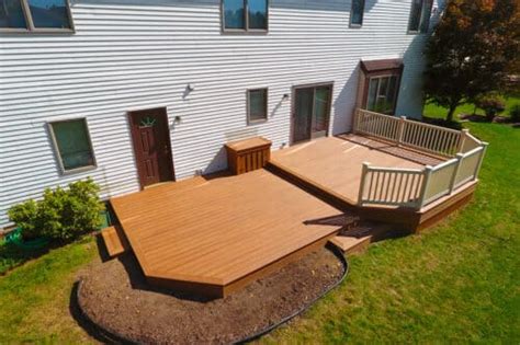 32 X16 2 Tier Deck Resurface Using Deckorators Voyage Mineral Based