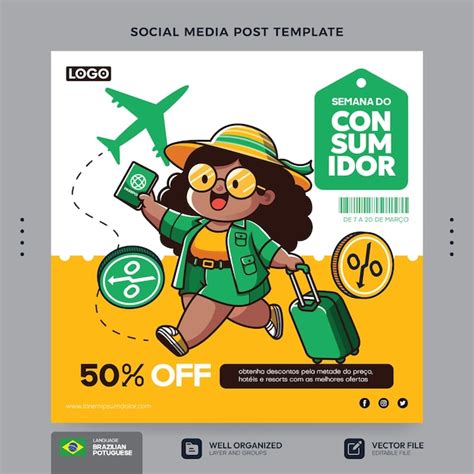 Desenho de ilustração de campanha de mídia social para celebrar a