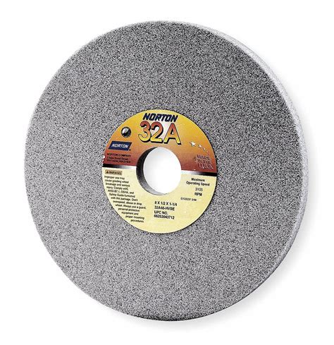 NORTON Straight Grinding Wheel 10 In Abrasive Wheel Dia 3 In Arbor