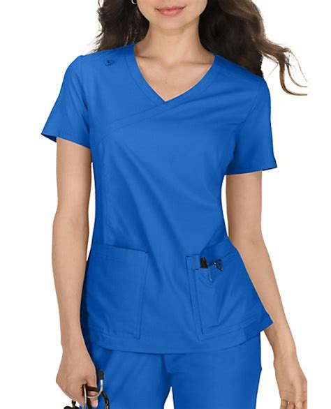 Koi Basic Womens Katie Crossover Scrub Top Scrubs Direct