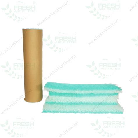 Washable Green Fiberglass Ceiling Filter Paint Booth Filter Media Roll