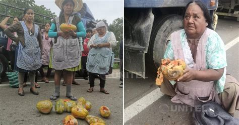 Yapacaní Frutas se pudren en la carretera y comerciantes piden paso en