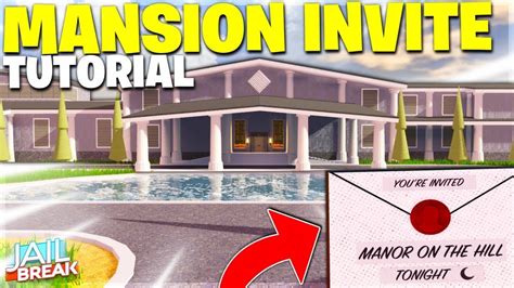 How To Get A Mansion Invite In Roblox Jailbreak YouTube