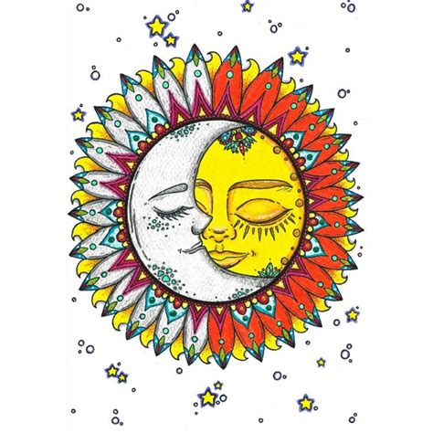 Sol Luna Art Dibujo De Sol Dibujos Ilustraciones