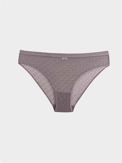 GRİ Dantelli Bikini Külot W3ID08Z8 HLN LCW