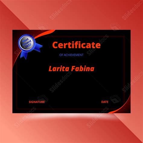 Certificate Appreciation Document Creative Elegant Word Template And