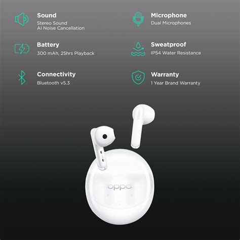 Buy Oppo Enco Air Ete Tws Earbuds With Ai Noise Cancellation Ip