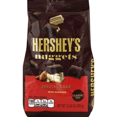 Hersheys Nuggets Special Dark Mildly Sweet Chocolate With Almonds 10