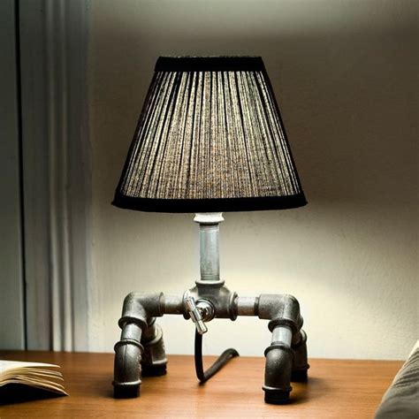 Настольная лампа Kozo из водопроводных труб | Pipe lamp, Lamp, Table ...