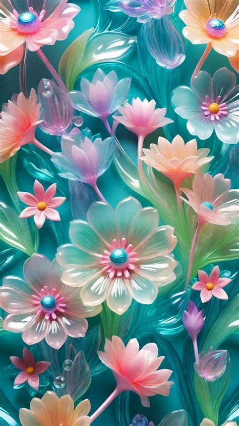 3d Floral Wallpaper Background Colorful 3d Flowers 2024 Çiçek Resim Manzara