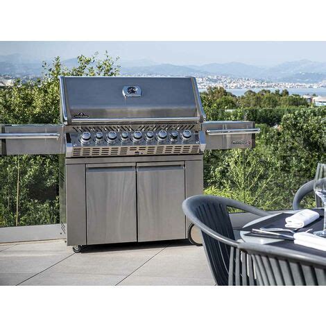 Barbecue à gaz Napoleon Prestige Pro 665 SIB inox 5 brûleurs Sizzle