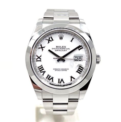 Rolex Datejust White Roman Oyster Allwatchmarket