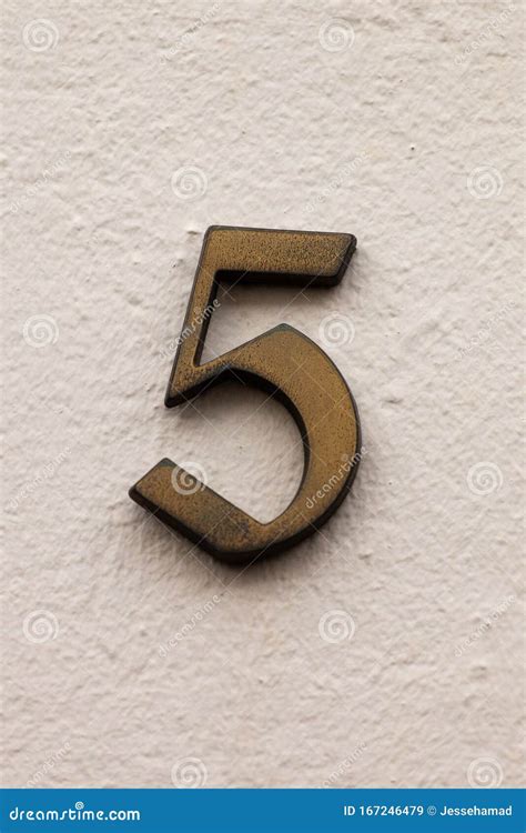 number  germanic vintage antique metal house number  white wall