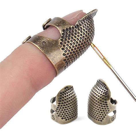 Buy Retro Finger Protector Antique Thimble Ring Handworking Needle