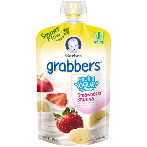 Gerber Graduates® Grabbers® Strawberry Banana Fruit And Yogurt 423 Oz Pouch