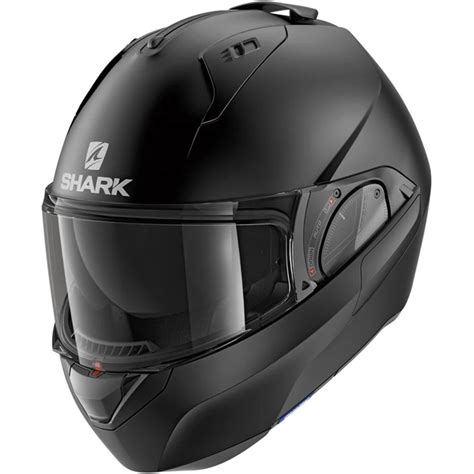 Capacete Shark Evo Es Blank Matt Kma Preto Fosco